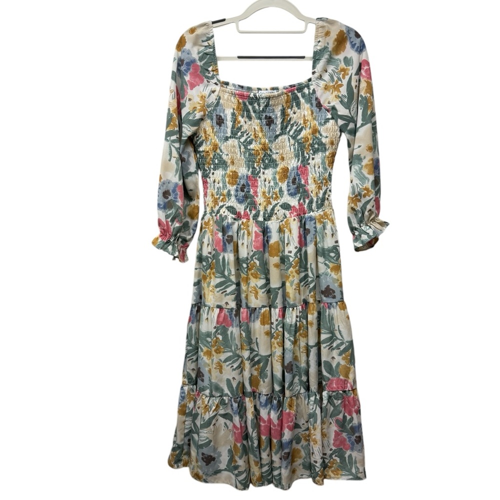 Baltic Born Floral Midi Dress - Multicolor